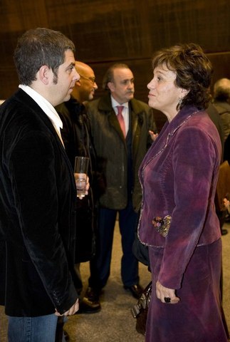 Argazkia: Josune Ariztondo , Kultura Saileko Foru Diputatua,  Kepa Junkerarekin